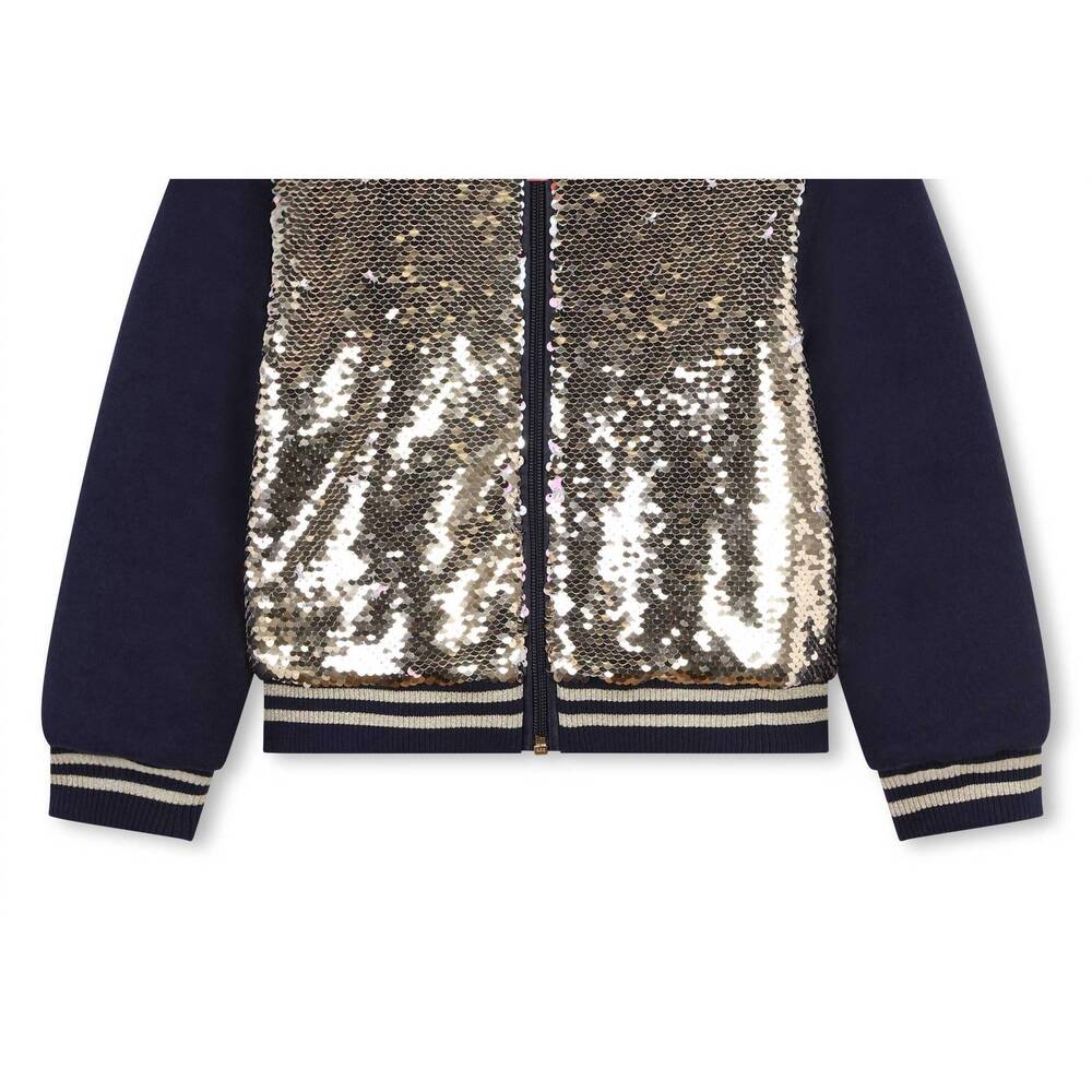 NEW BILLIEBLUSH kids' sequin bomber jacket in multicolor